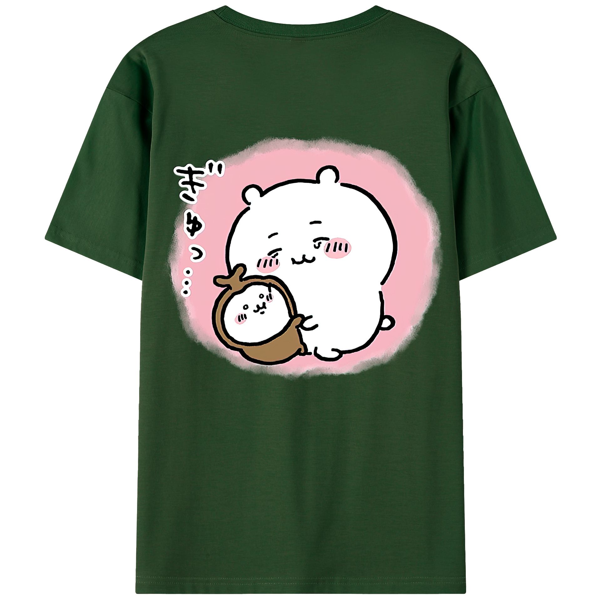 （画像用） ちいかわ ちいかわ Chii-kawa chiikawa 綿100％半袖Tシャツ（背面プリント）